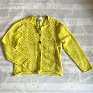 mini Boden 3-4 year yellow cardigan sweater